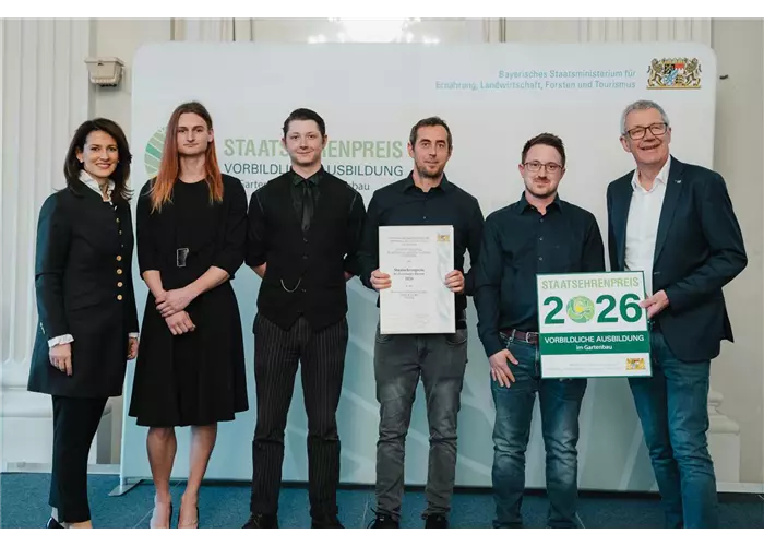 Vorbildliche Ausbildung im Gartenbau